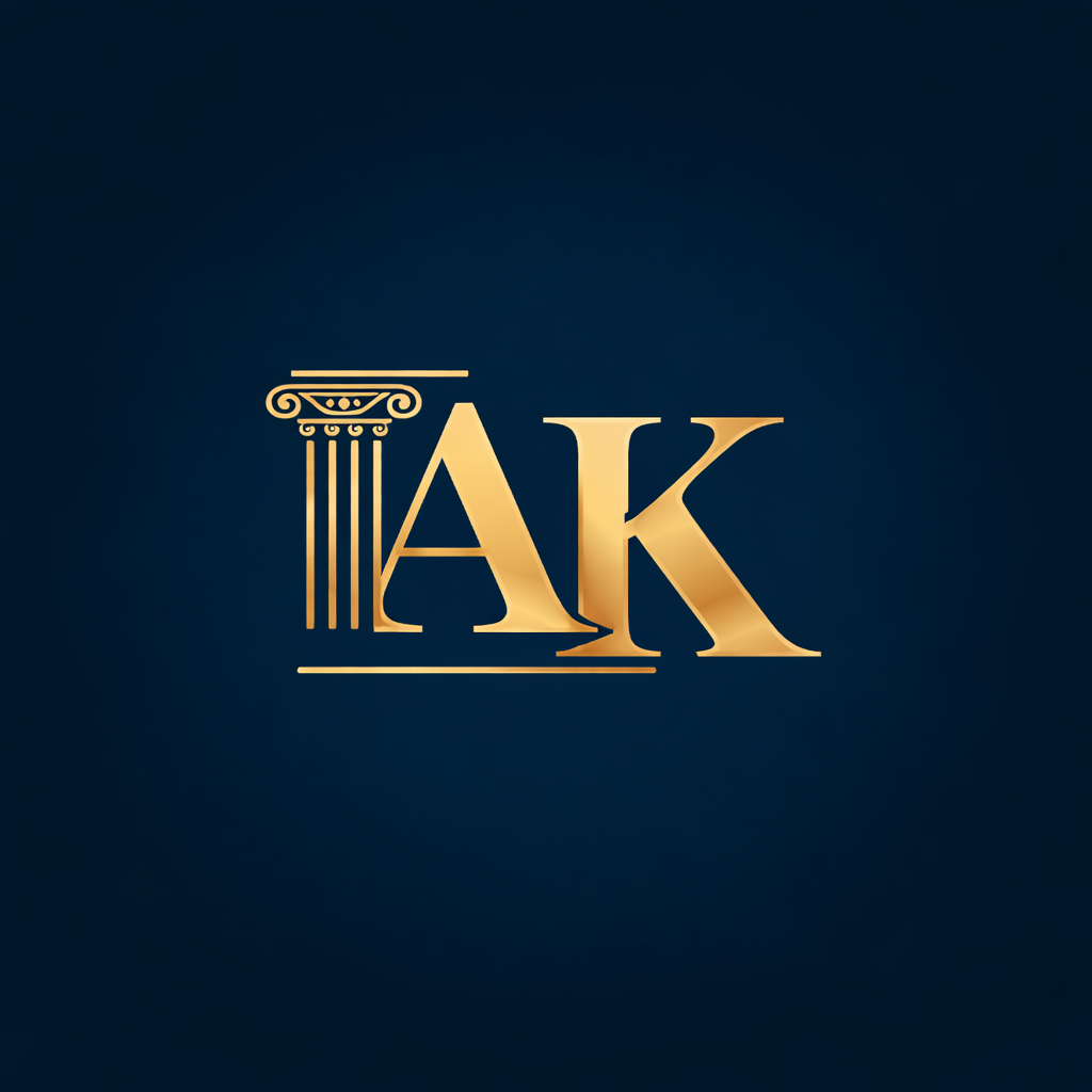 Logo Kancelarii Adam Kałużny — monogram AK